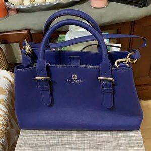 New York Cove Street Provence Indigo Blue Satchel